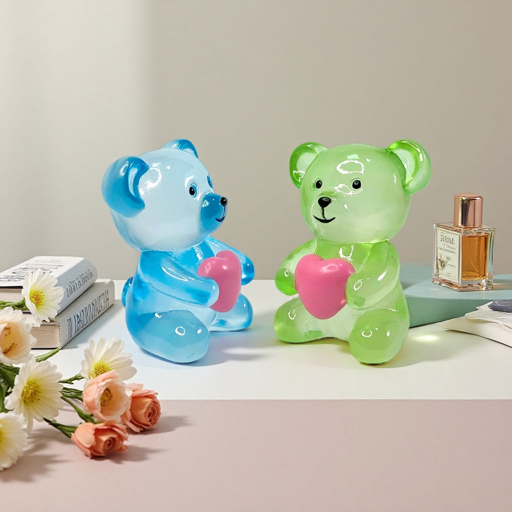 Romantic Bear Decor With Heart