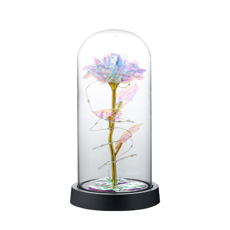 Decorative Foil Rose Lamp