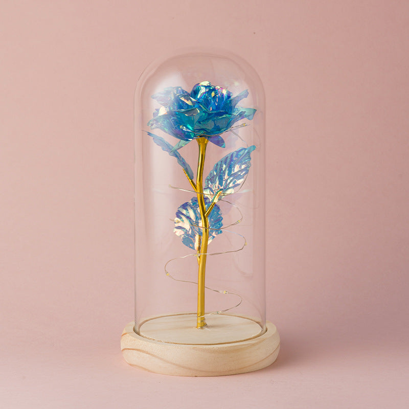 Decorative Foil Rose Lamp