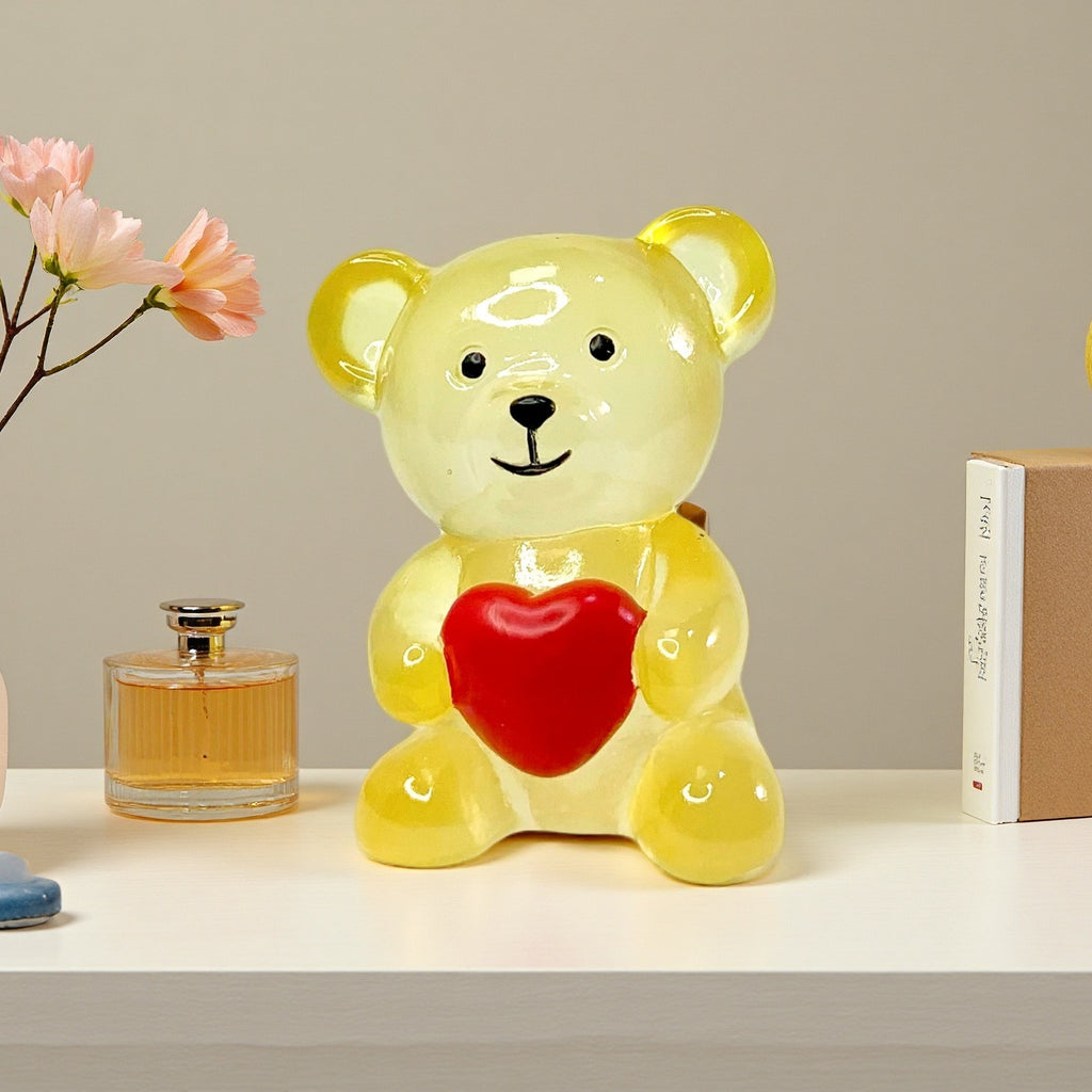 Romantic Bear Decor With Heart